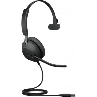 Jabra Evolve2 40 SE USB-A, MS Mono headset, svart